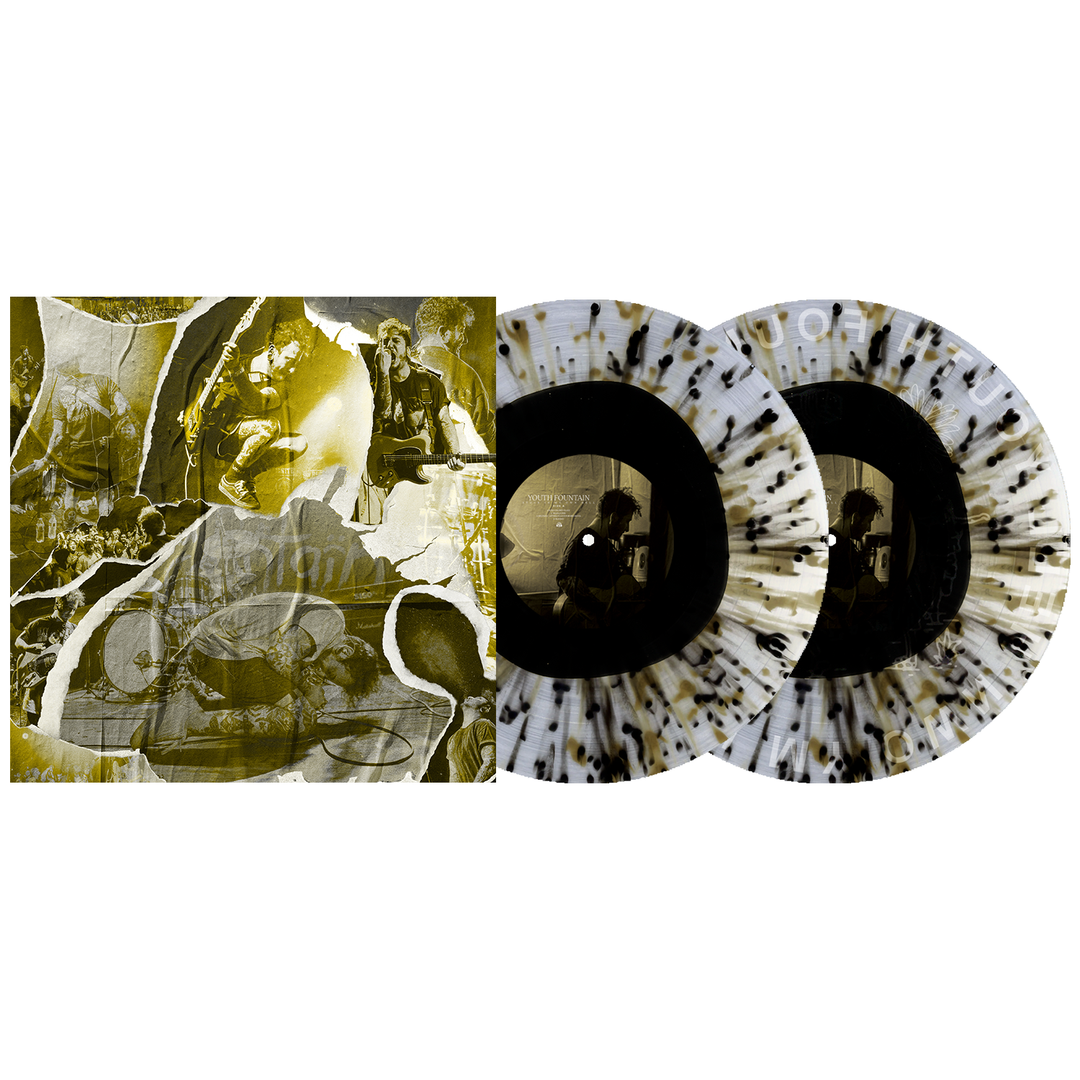 Stuck In My Own Hell - Black in Clear with Heavy White and Gold Splatter LP