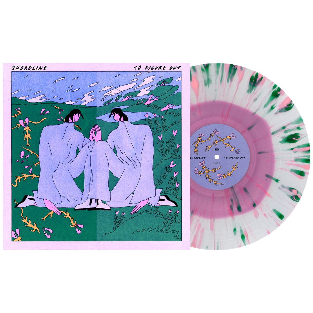 To Figure Out - Violet In Clear w/ Baby Pink & Evergreen Splatter LP