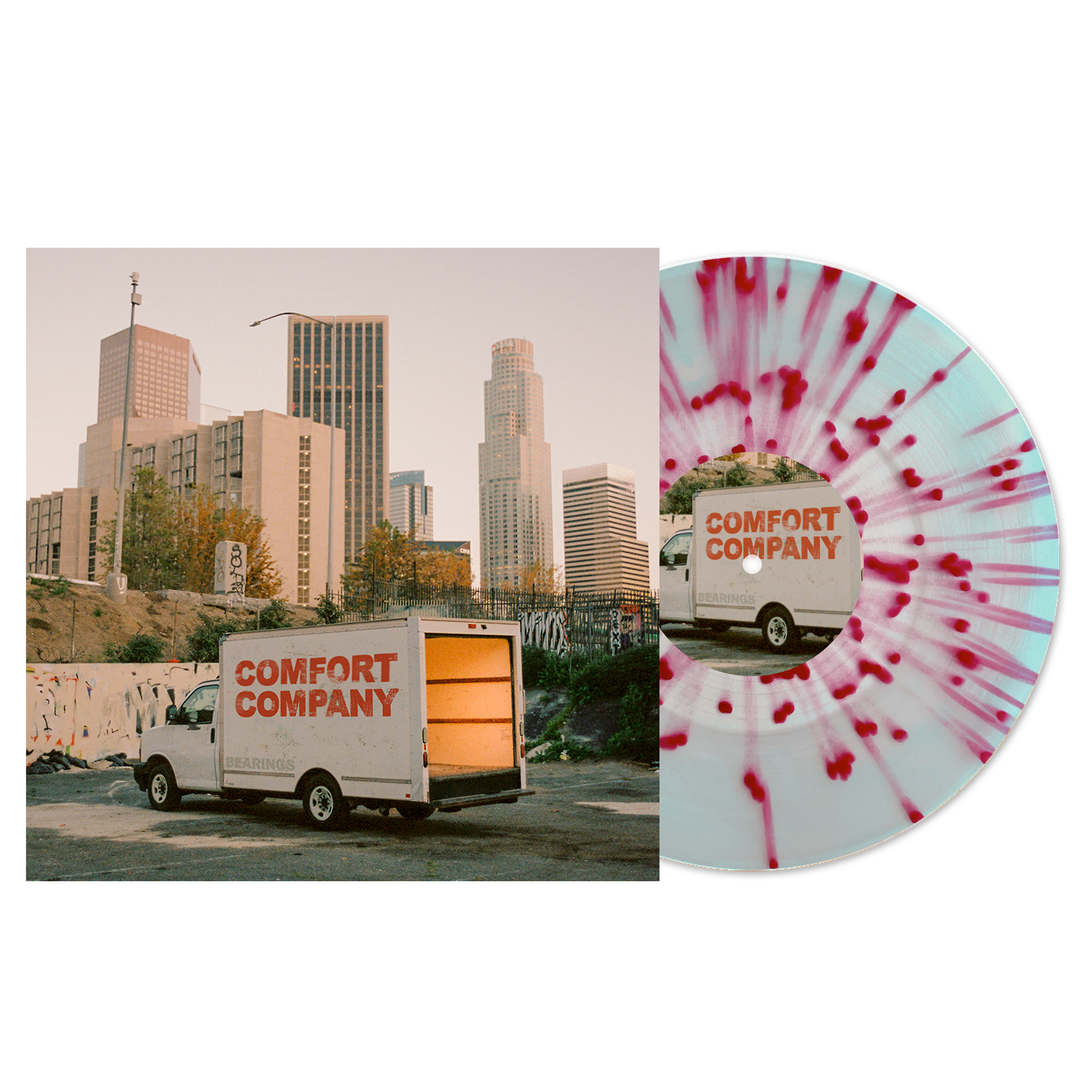 Comfort Company - Bone in Electric Blue w/ Red Splatter LP