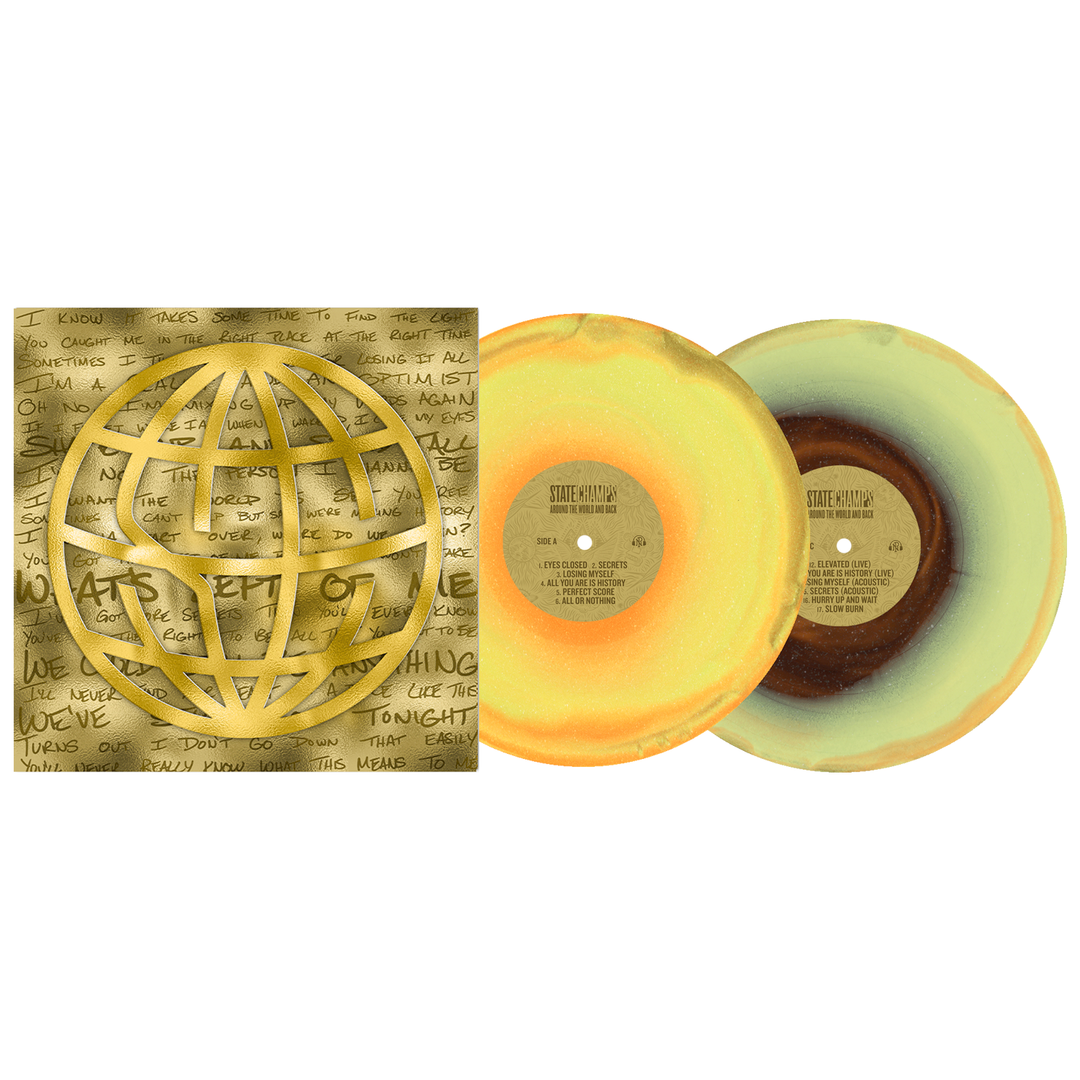Around The World And Back (10 Year Deluxe Edition) - Orange, Yellow and Black ice with Glitter LP