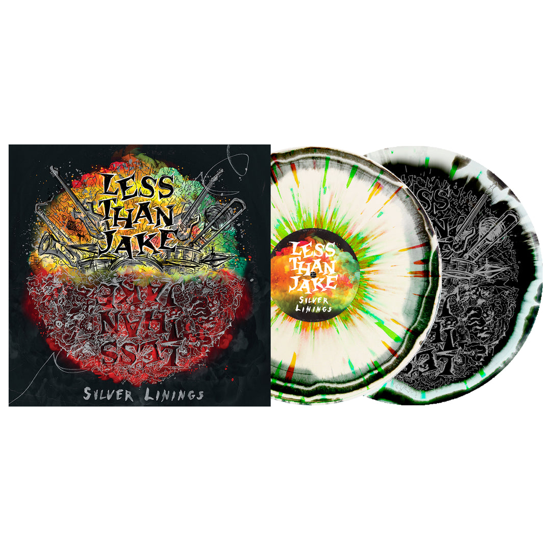 Silver Linings (Deluxe) - Black & White Aside/Bside w/ Neon Orange and Neon Green Splatter LP - Vinyl