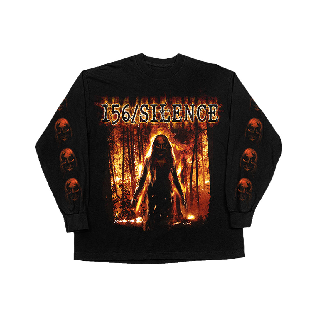 Control Burns Longsleeve Black T-Shirt