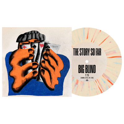 Big Blind - Bone w/ Blue & Orange splatter 7"