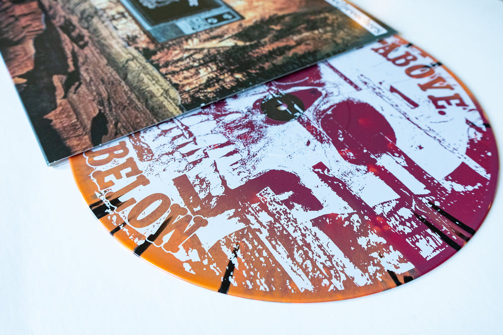 Below The Static - Orange & Oxblood Aside/Bside with Heavy Black Splatter LP - Vinyl
