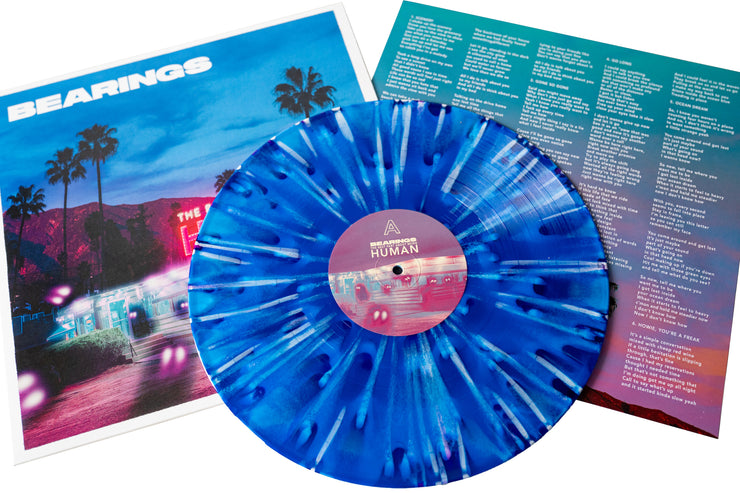 The Best Part About Being Human - Royal & Cyan Blue Aside/Bside w/ White & Purple Splatter LP