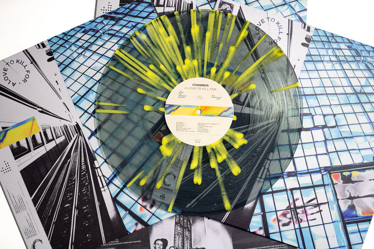 A Love To Kill For - Clear W/ Black & Blue Smoke W/ Yellow Spatter LP