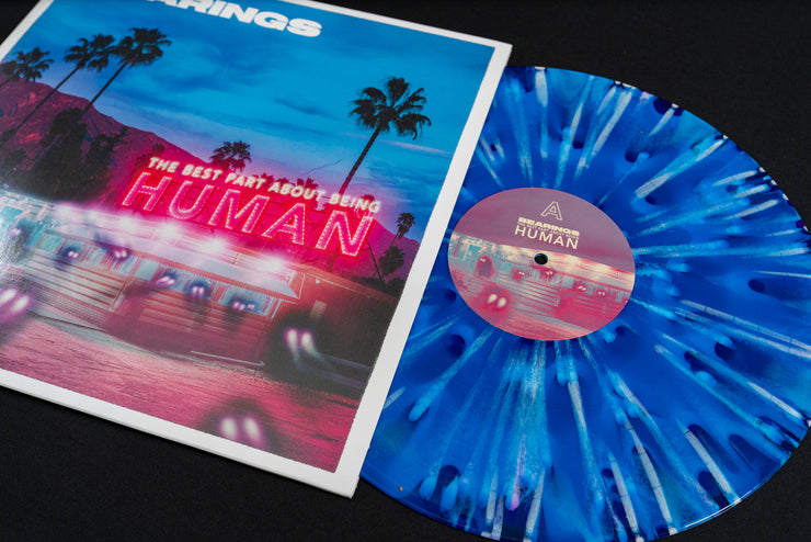 The Best Part About Being Human - Royal & Cyan Blue Aside/Bside w/ White & Purple Splatter LP