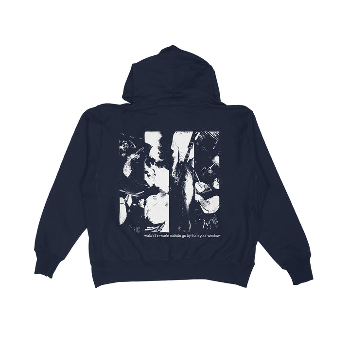 Barely Here Navy Hoodie