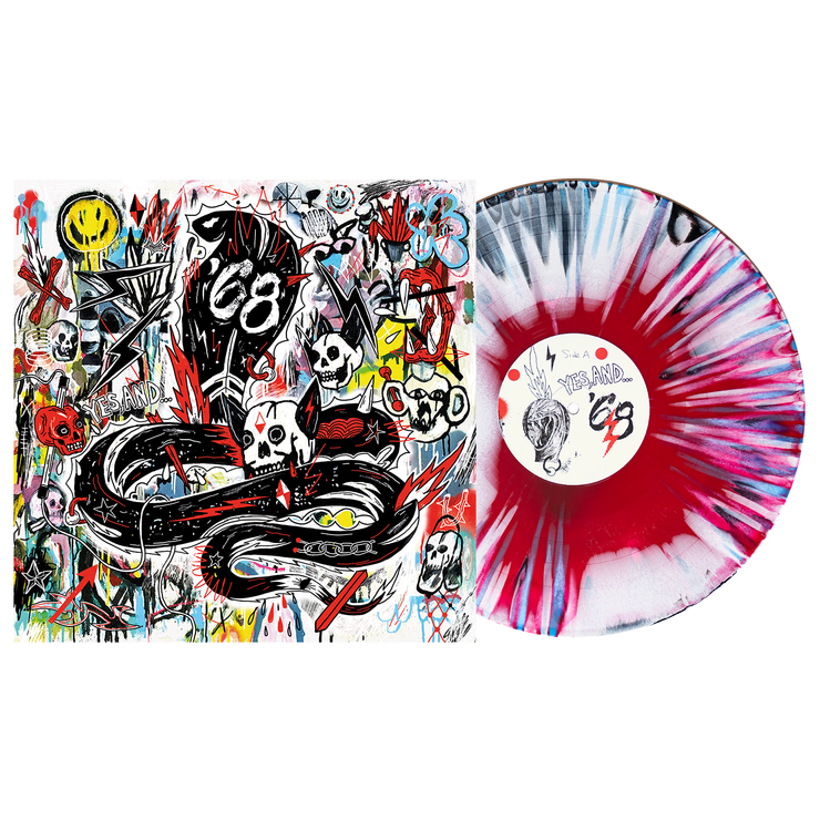 Yes, And… - Red, White, Black Aside/Bside w/  White & Cyan Blue splatter LP