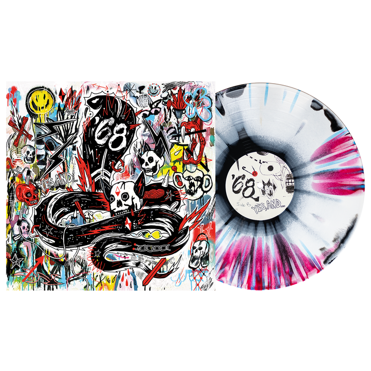 Yes, And… - Red, White, Black Aside/Bside w/  White & Cyan Blue splatter LP