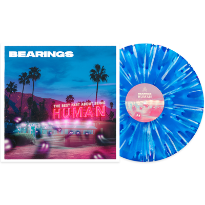 The Best Part About Being Human - Royal & Cyan Blue Aside/Bside w/ White & Purple Splatter LP