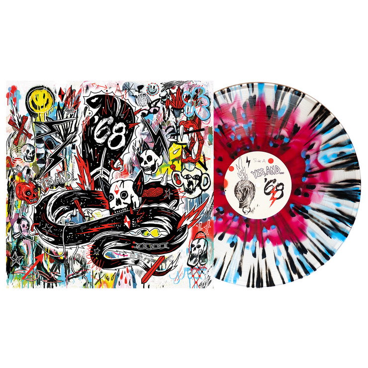 Yes, And… – Red in Clear w/ Black & Cyan Blue Splatter LP