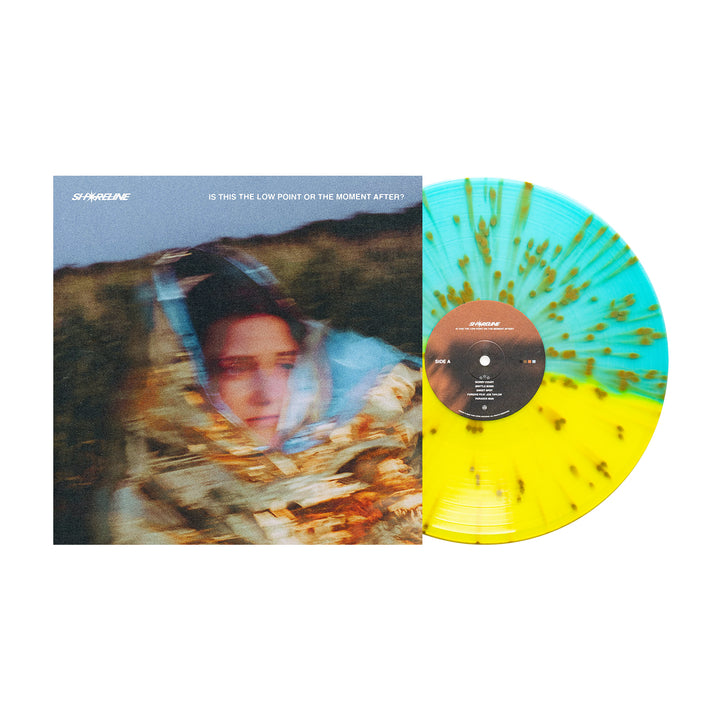 is this the low point or the moment after? Half Yellow / Half Electric Blue with Gold Splatter LP