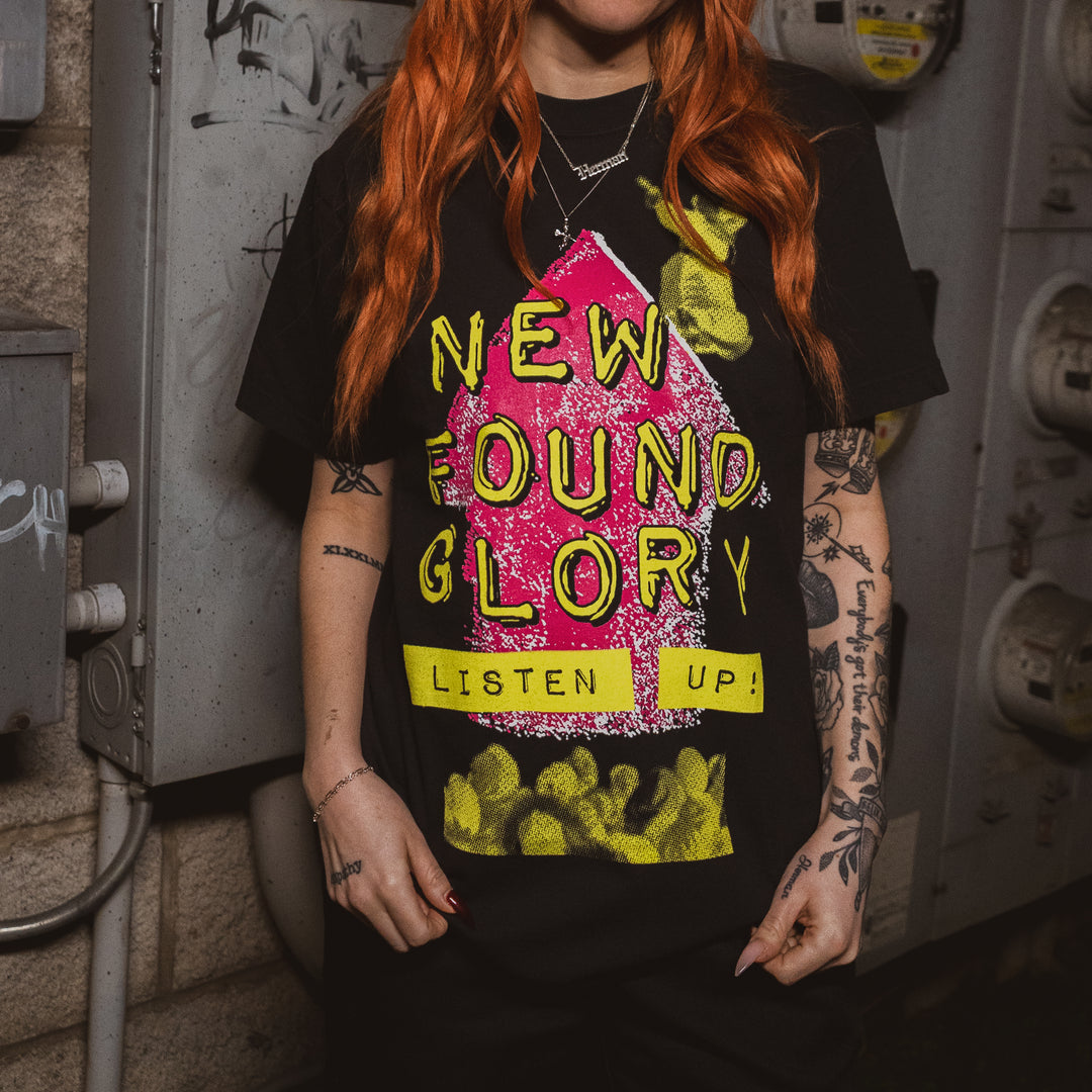 Listen Up! Black T-Shirt