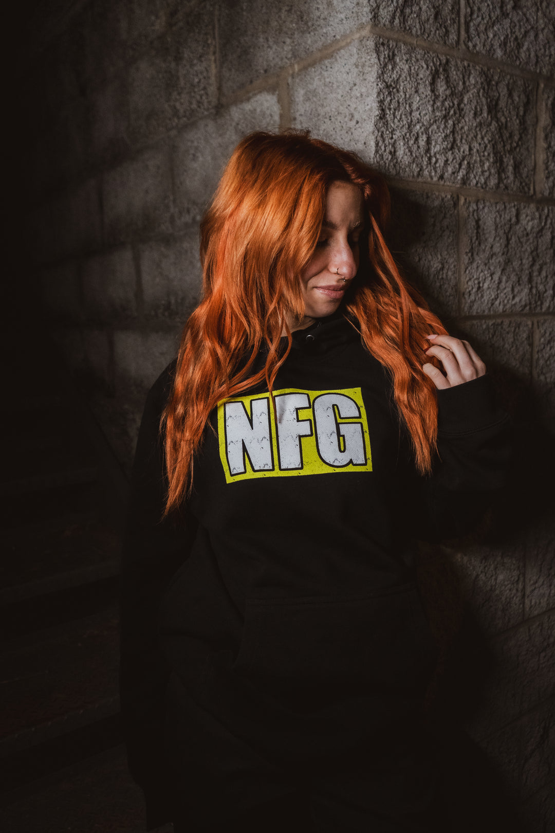 Upfront Black Hoodie
