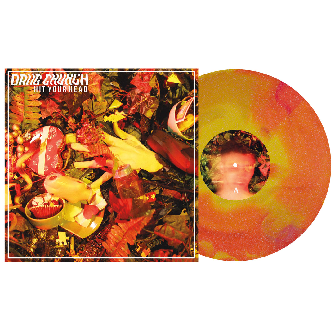 Hit Your Head - Canary Yellow/Neon Pink/Violet Aside/Bside w/ Glitter LP