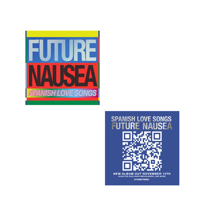 Future Nausea - White w/ Blue, Red and Gold Splatter LP