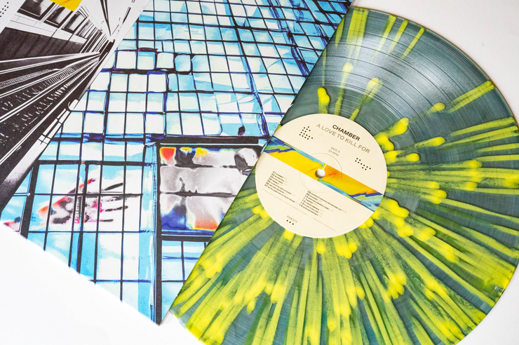 A Love To Kill For - Clear W/ Black & Blue Smoke W/ Yellow Spatter LP