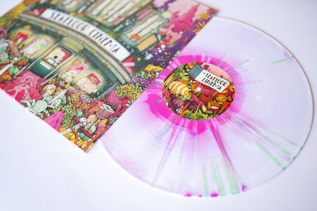Seafloor Cinema - White & Pink Aside Bside w/ White and Mint splatter LP