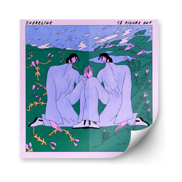 To Figure Out - Violet In Clear w/ Baby Pink & Evergreen Splatter LP