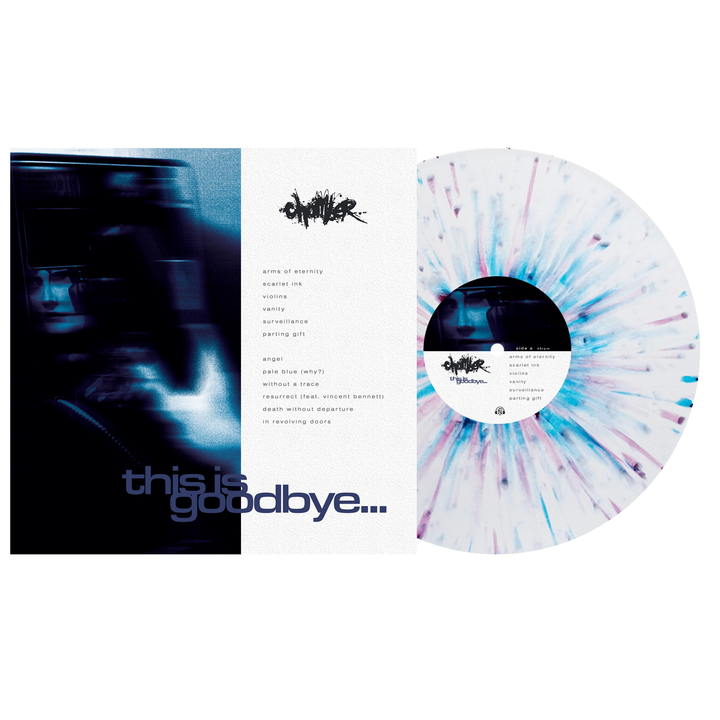 this is goodbye... White with Magenta and Blue Dot Splatter LP