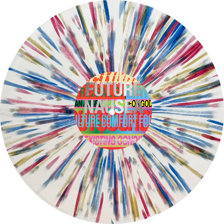 Future Nausea - White w/ Blue, Red and Gold Splatter LP