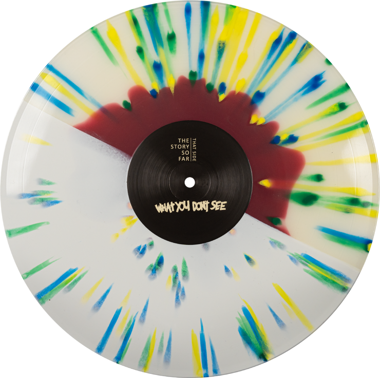 What You Don’t See - Oxblood GITD Clear/Half White W/ Multi-Color Splatter LP