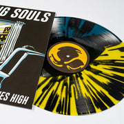 Ten Stories High - Black in Half Yellow / Half Blue with Black Splatter LP
