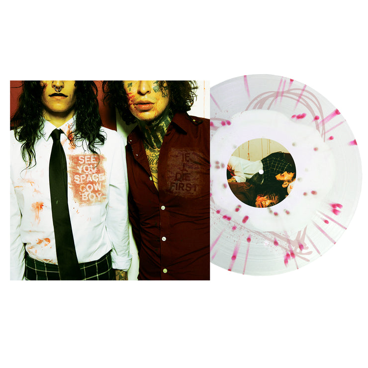 A Sure Disaster - Bone in Clear W/ Heavy Oxblood Splatter LP