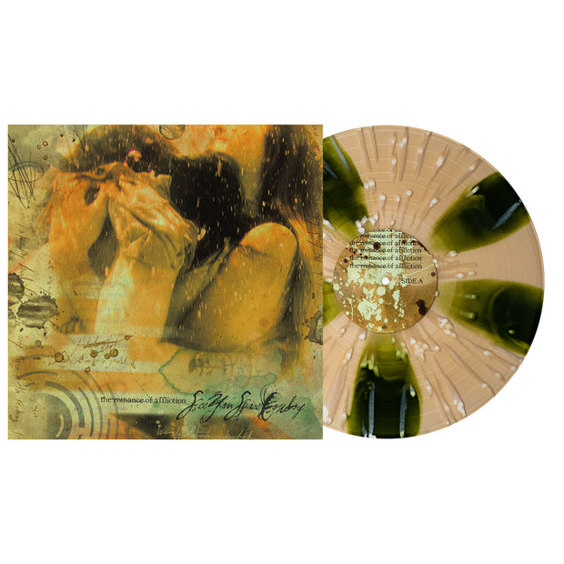 The Romance of Affliction - Swamp Green & Beer Pinwheel W/ Heavy Bone Splatter LP