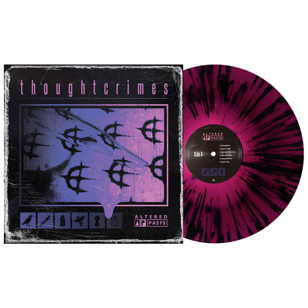 Altered  Pasts - Hot Pink In Deep Purple W/ Heavy Black Splatter LP