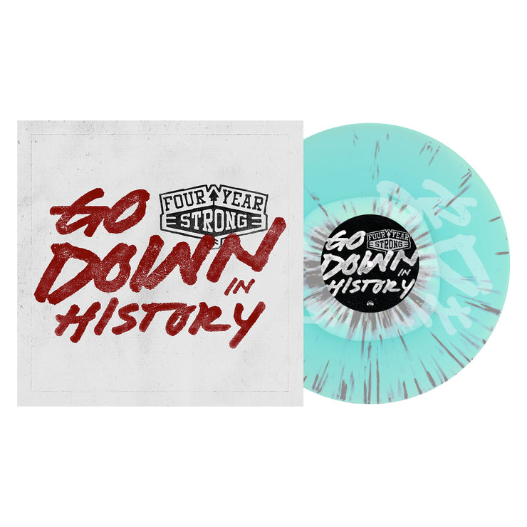 Go Down In History - White In Electric Blue W/ Silver Splatter LP