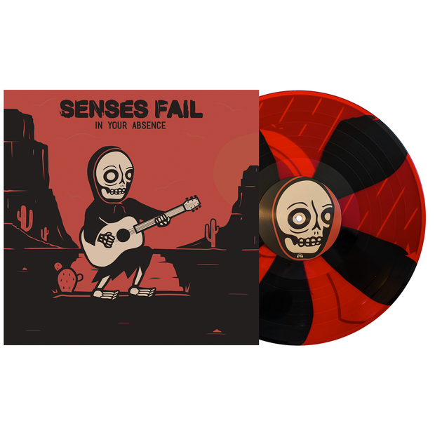 In Your Absence - Black & Blood Red Pinwheel LP