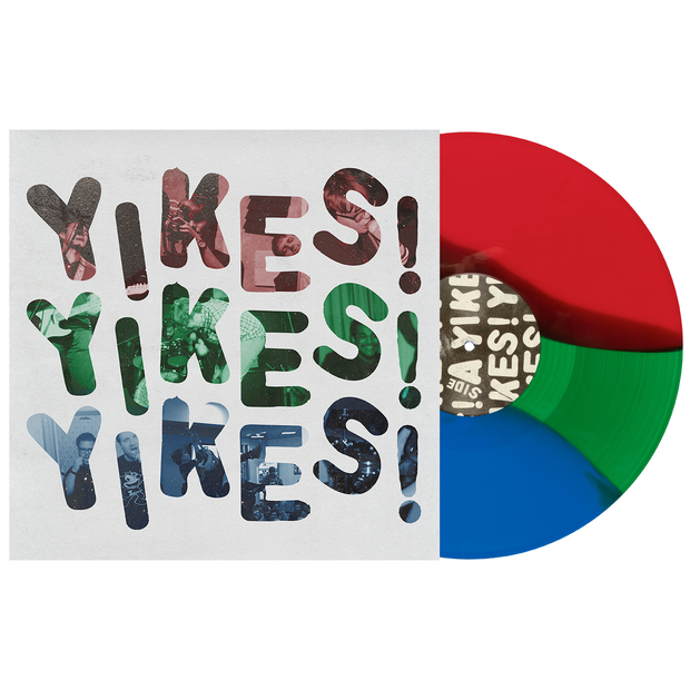 Yikes - Red/Green/Blue Tri-Color Stripe LP