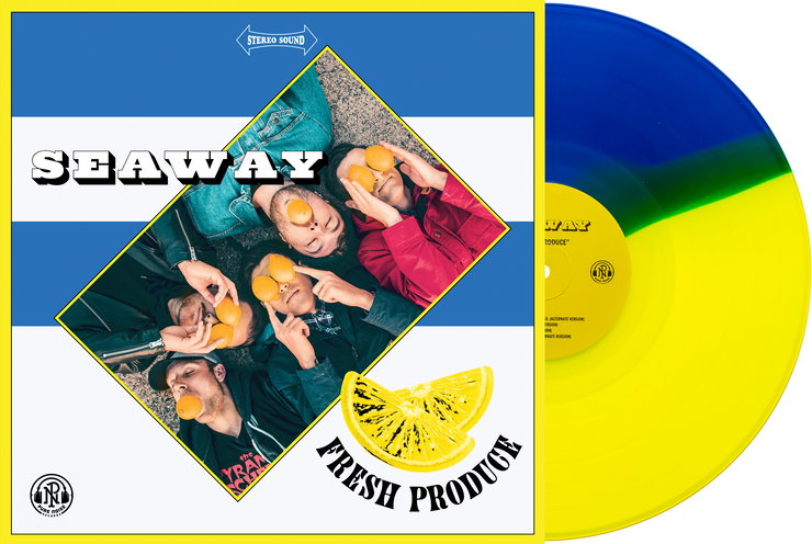 Fresh Produce - Half Highlighter Yellow / Half Royal Blue LP