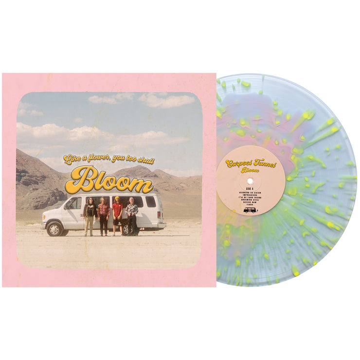 Bloom - Baby Pink In Clear W/ Heavy Easter Yellow Splatter LP