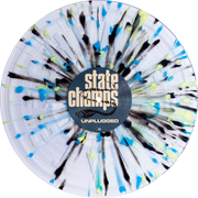 Unplugged -Clear W/ Heavy Cyan Blue, Black & Easter Yellow Splatter LP