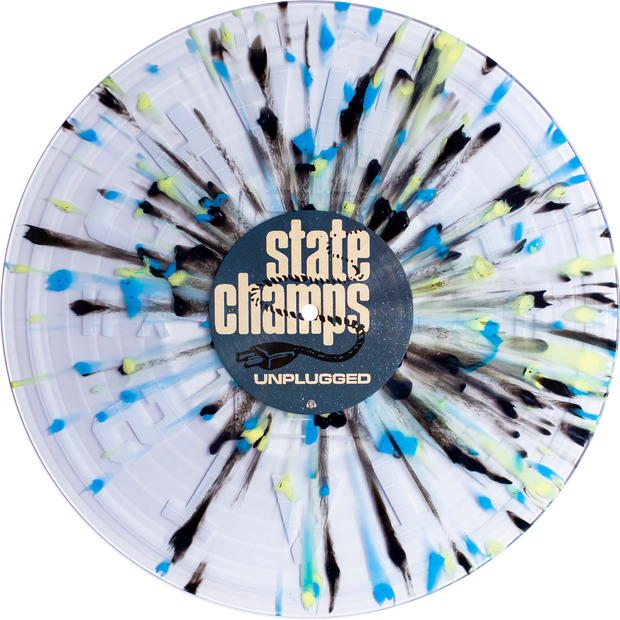 Unplugged -Clear W/ Heavy Cyan Blue, Black & Easter Yellow Splatter LP
